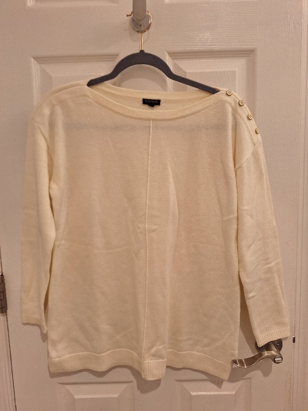 Talbots white/ivory sweater, size Petite Large